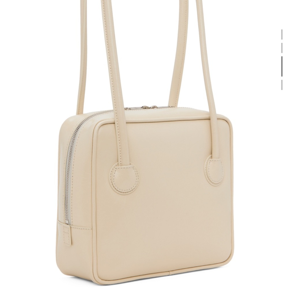 MARGESHERWOOD Beige Piping Shoulder Bag